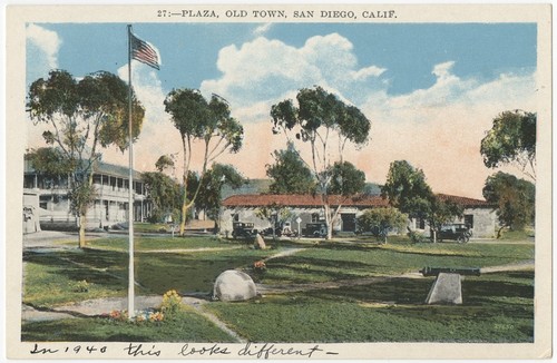 Plaza, Old Town, San Diego, Calif