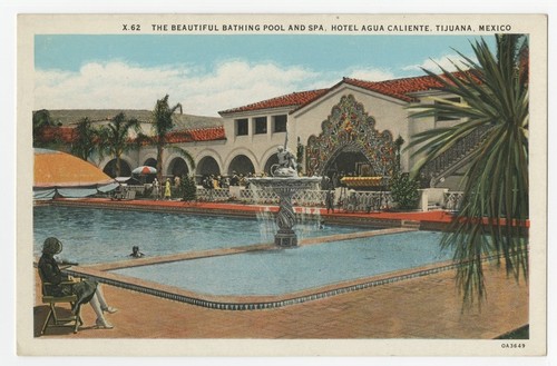 The Beautiful Bathing Pool and Spa, Hotel Agua Caliente, Tijuana, Mexico