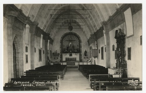 Interior, Carmel Mission, Carmel, Calif