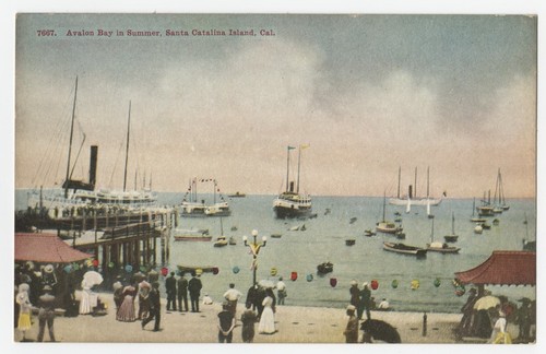 Avalon Bay in summer, Santa Catalina Island, Cal