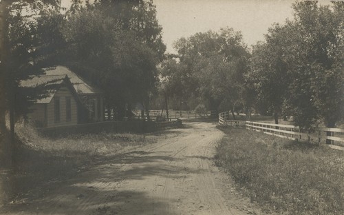 Rural road in Lakeside, California