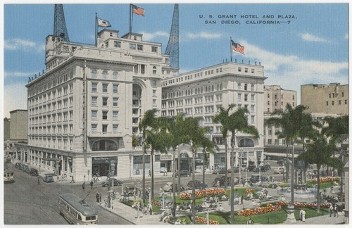 U.S. Grant Hotel and plaza, San Diego, California