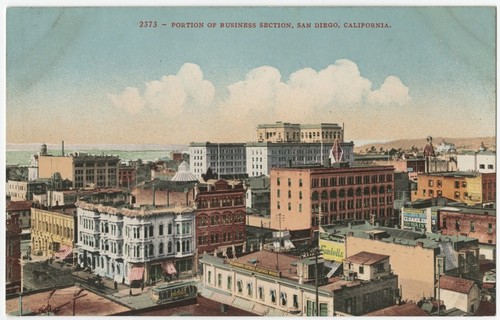 Portion of business section, San Diego, California