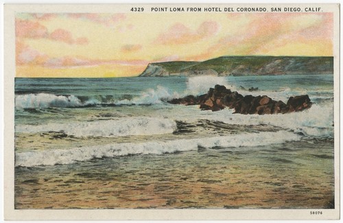 Point Loma from Hotel del Coronado, San Diego, Calif