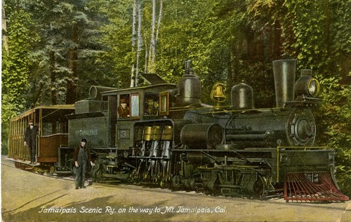 Tamalpais Scenic Railway on the way to Mt. Tamalpais, Cal