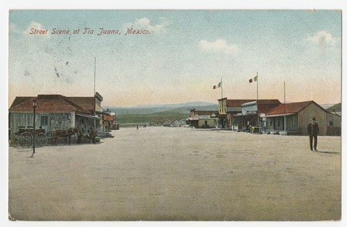 Street scene at Tia Juana, Mexico