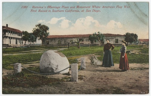 Ramona's Marriage Place and monument where American flag was first raised in Southern California, at San Diego