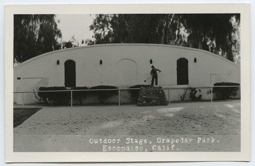 Outdoor stage, Grape Day Park, Escondido Calif