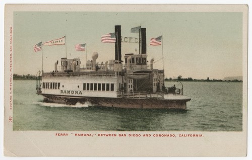 Ferry "Ramona," between San Diego and Coronado, California