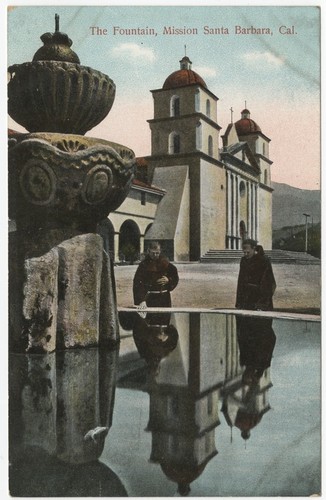 The fountain, Mission Santa Barbara, Cal