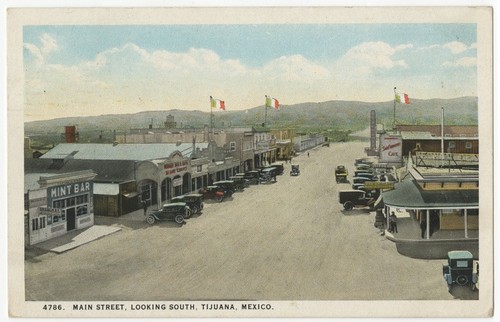 Main Street, looking south, Tijuana, Mexico