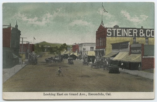 Looking east on Grand Avenue, Escondido