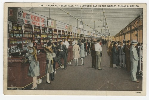 "Mexicali" Beer Hall, "The Longest Bar in the World", Tijuana, Mexico