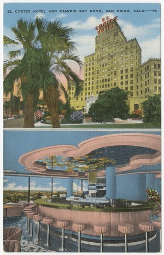 El Cortez Hotel and famous Sky Room, San Diego, Calif