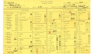 WPA household census for 318 S FLOWER, Los Angeles