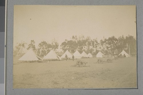 The "Astor Battery." This Battery was entirely equipped by Col. John Jacob Astor. The camp