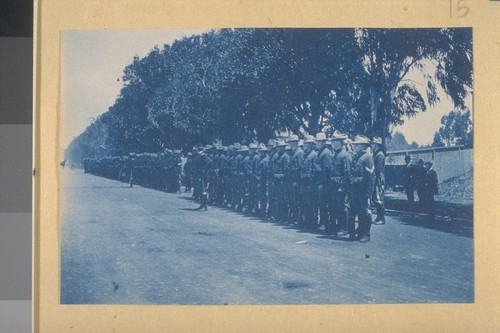 Battalion Drill 1st Nebraska Vols. [Volunteers]