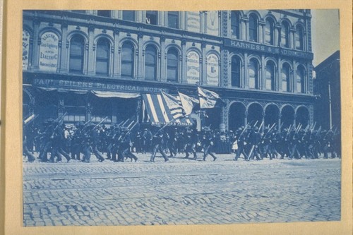 1st Tennessee Volunteers on parade July 4, 1898