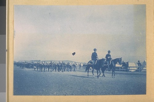 18th Infantry on their way to the Transports