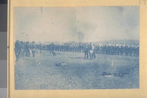 14th Infantry in heaving marching order, ready to march to the transports