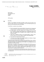 [Letter from Norman BS Jack to Mike Clarke in regards to costs needed in preparation of the business plan]