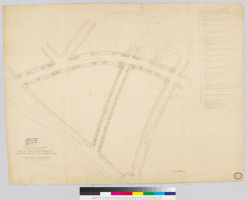 Planting plan for the Terrace Road and Santa Clara Ave, San Francisco, 1915