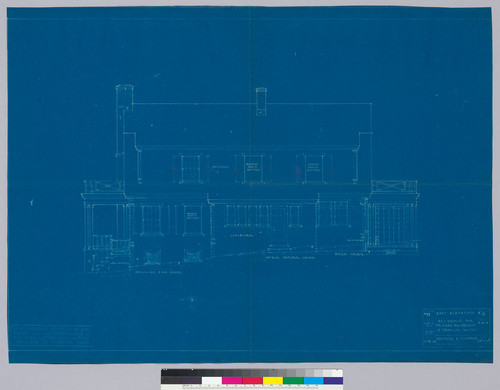 Mason Residence, east elevation, San Francisco, 1918