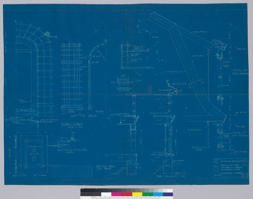 Mason Residence, exterior details, San Francisco, 1918