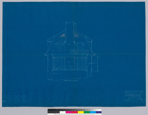 Mason Residence, south elevation, San Francisco, 1918