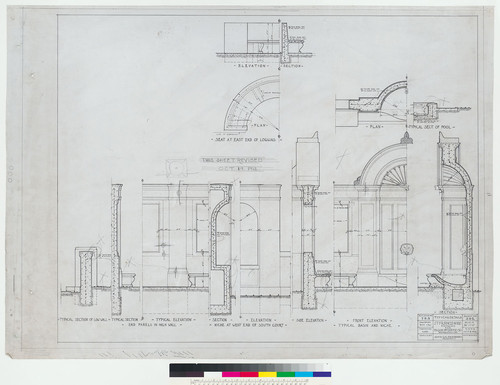 St. Francis Wood entrance gate (6): typical details, revised, San Francisco, 1912