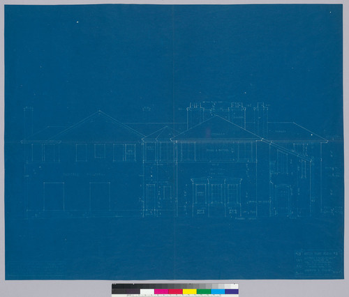 Heckscher Residence addition, south east elevation, San Francisco, 1919