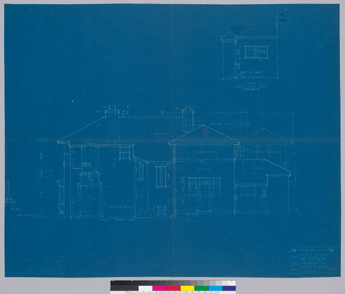 Heckscher Residence addition, north east elevation, San Francisco, 1919