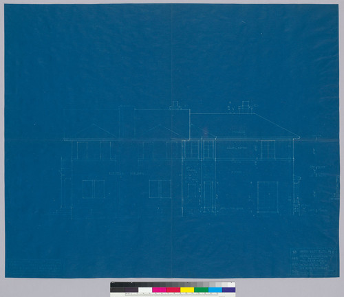 Heckscher Residence addition, south west elevation, San Francisco, 1919