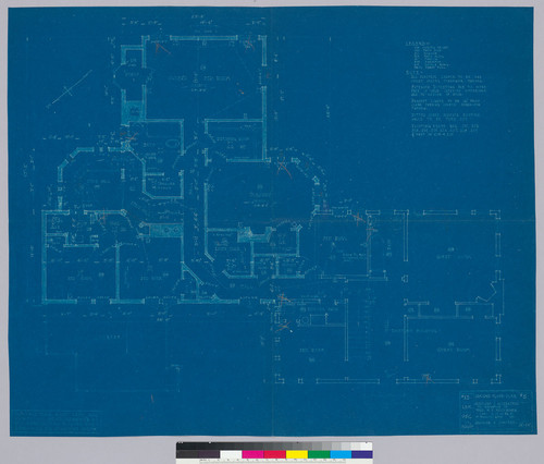 Heckscher Residence addition, second floor plan, San Francisco, 1919