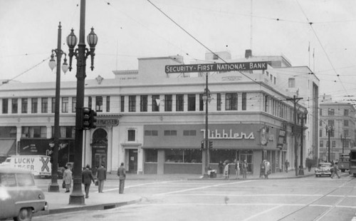 S. Spring and W. First streets, Downtown Los Angeles