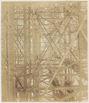 Scaffolding for the erection of the great ribs in the centre transept