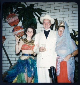 Jungle costume party, Calif., ca. 1950s