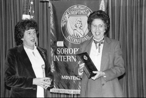 Photograph of the Soroptimist International award ceremony