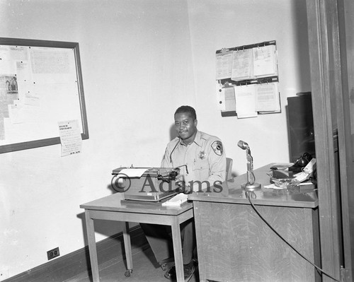 Portrait of policeman, Los Angeles, 1961