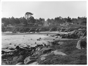 Pacific Grove from the shore across the cove