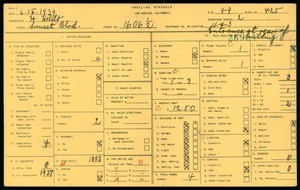 WPA household census for 1606 1/2 SUNSET BLVD, Los Angeles