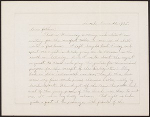 V.W. Peters, letter, 1935.11.20, Seoul, Korea, to Father, Rosemead, California, USA