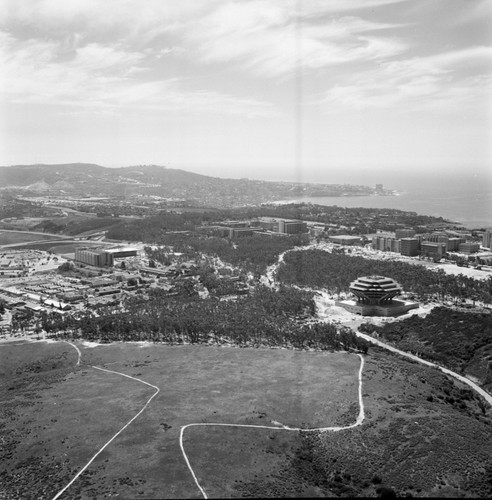 Aerial view of UC San Diego campus (looking south)