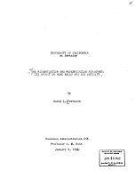 The Mechanization and Modernization Agreement: Its Effect on Work Rules and Job Security, by David L. Berntzen. Business Administration 256, Professor A.M. Ross, January 9, 1962