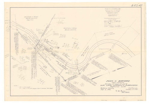 Survey of Lot 8, Ojai Land Company Subdivision, Rancho Ojai