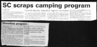 SC scraps camping program