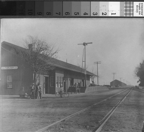 Southern Pacific Railroad station in Turlock, California, circa 1910