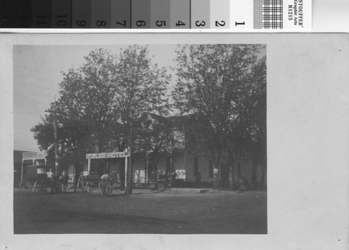 Photograph of the Turlock Hotel in Turlock, California, circa 1905
