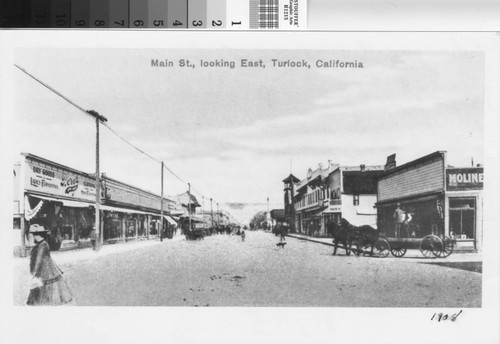 Main St., looking East, Turlock, California — Calisphere