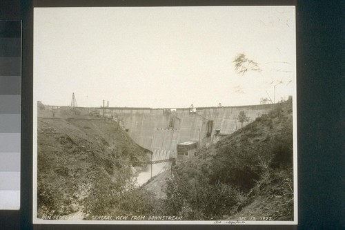 Don Pedro Dam - General view from downstream